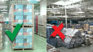 Perfect stacking avoid pallets collapsing during shipping or handling